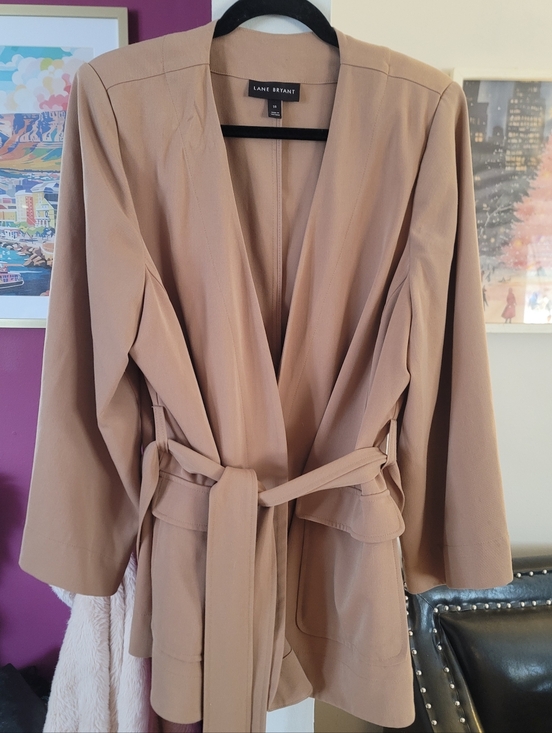 Camel Knit Kimono Sleeve Blazer | NWOT | Plus Size - Picture 11 of 11